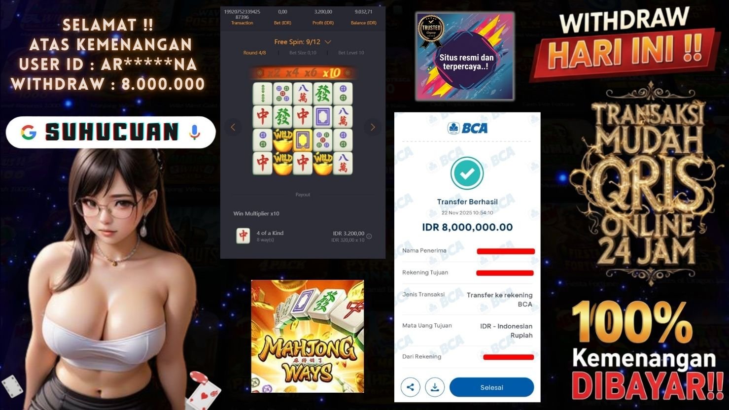 SUHUCUAN JACKPOT SLOT MAHJONG WAYS